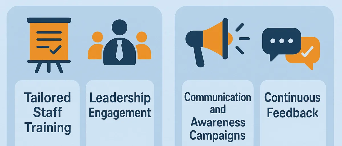 Building a food safety culture through tailored staff training, leadership engagement, awareness campaigns and continuous feedback