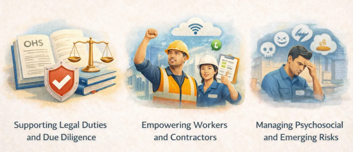 Why hazard reporting apps matter: supporting legal duties and due diligence, empowering workers and contractors, and managing psychosocial and emerging risks