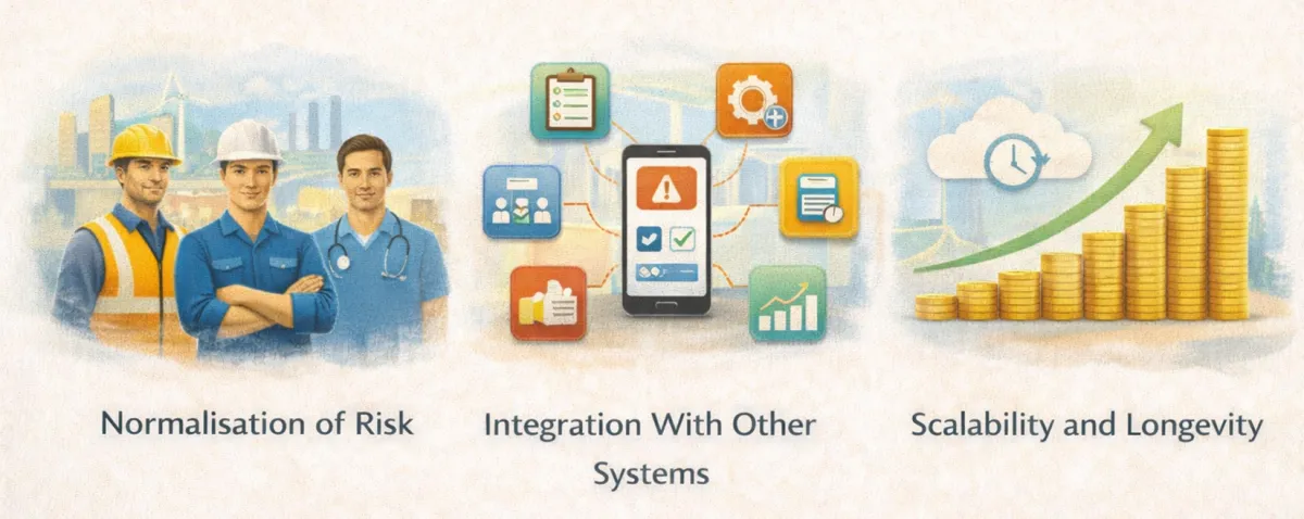 Choosing a hazard reporting app: suitability for diverse workers, integration with other systems, and scalability and longevity