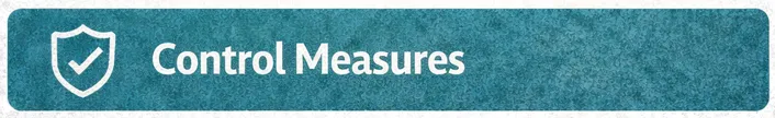Section banner reading Control Measures, a key component of a Safe Work Method Statement