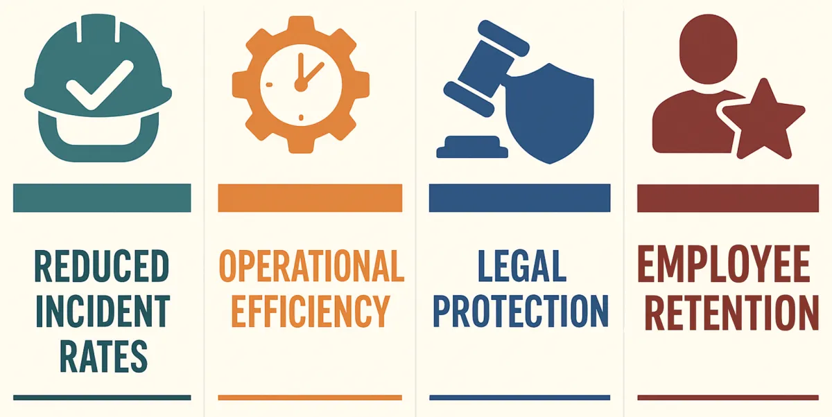 Benefits of mine safety consulting: reduced incident rates, operational efficiency, legal protection and employee retention