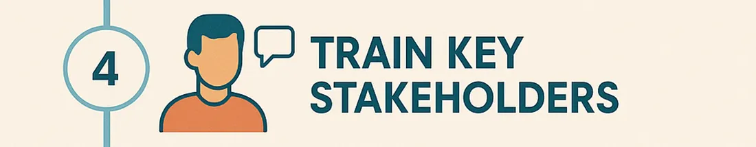 Step 4 of implementing a safety inspection app: train key stakeholders