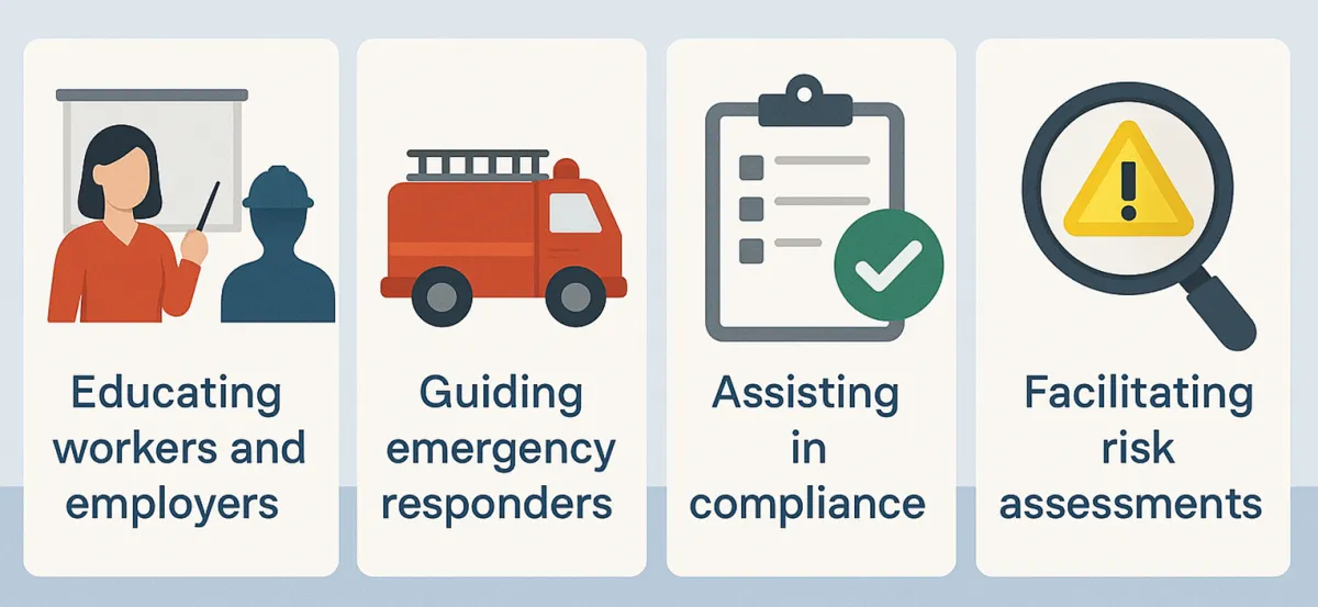 Roles of a diesel SDS: educating workers and employers, guiding emergency responders, supporting compliance and informing risk assessments