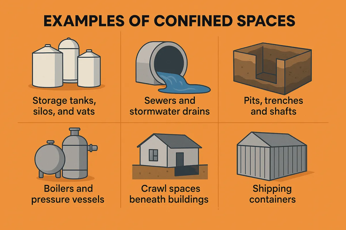 examples of confined spaces