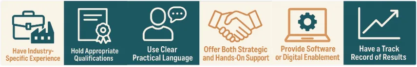 Choosing a WHS consultant: industry experience, appropriate qualifications, clear language, strategic and hands-on support, digital enablement and a proven track record